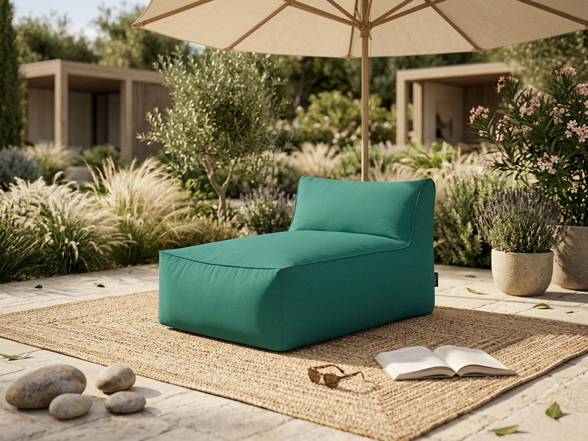 Méridienne sans accoudoir pour canapé de jardin modulable RIVIERA