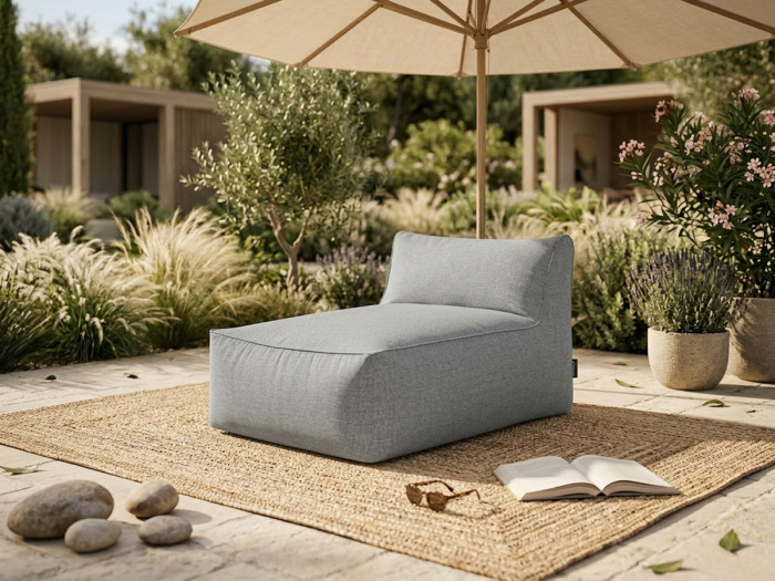 Méridienne sans accoudoir pour canapé modulable de jardin RIVIERA