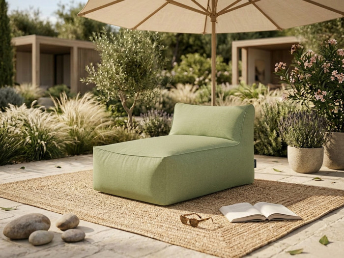 Méridienne sans accoudoir pour canapé modulable de jardin RIVIERA