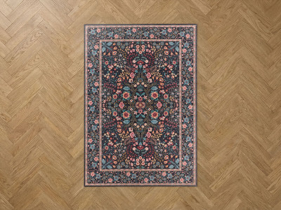 Tapis lavable à poils ras ROSALYN vintage