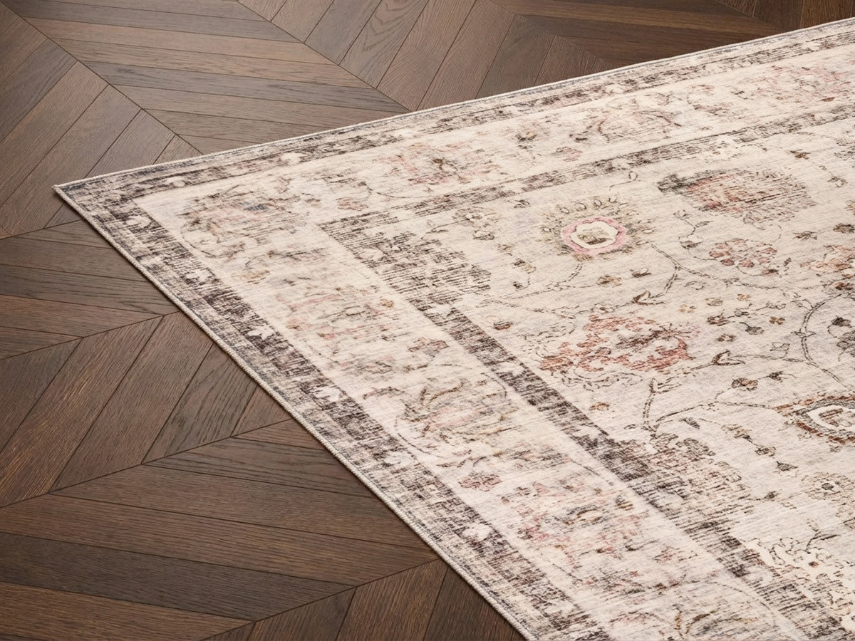 Tapis lavable à poils ras TENA vintage