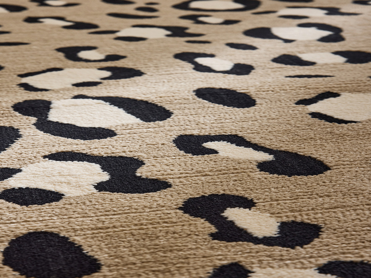 CHEETAH laagpolig vloerkleed met luipaardprint