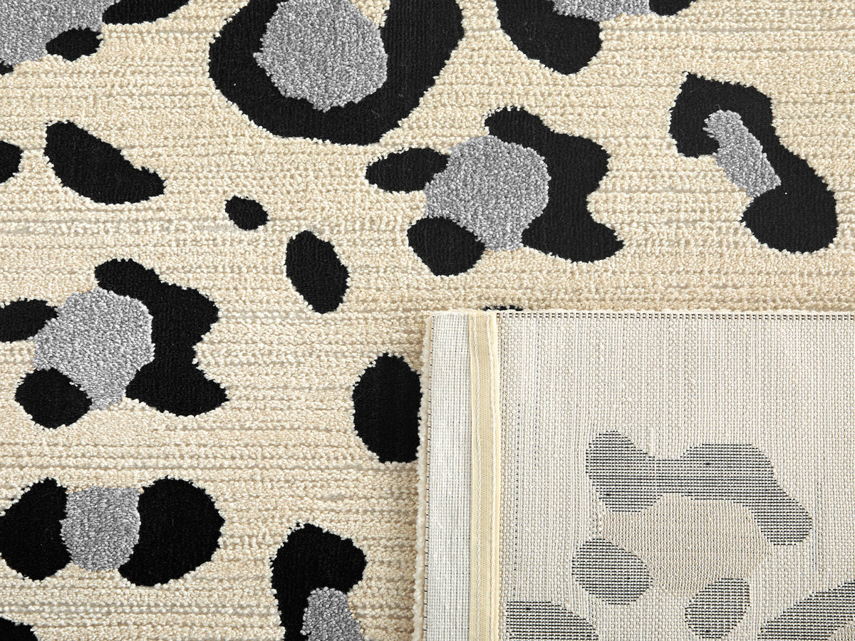CHEETAH laagpolig vloerkleed met luipaardprint