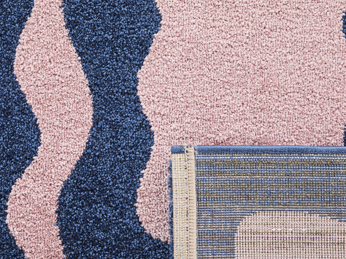 Tapis poils longs LAURIE motif abstrait