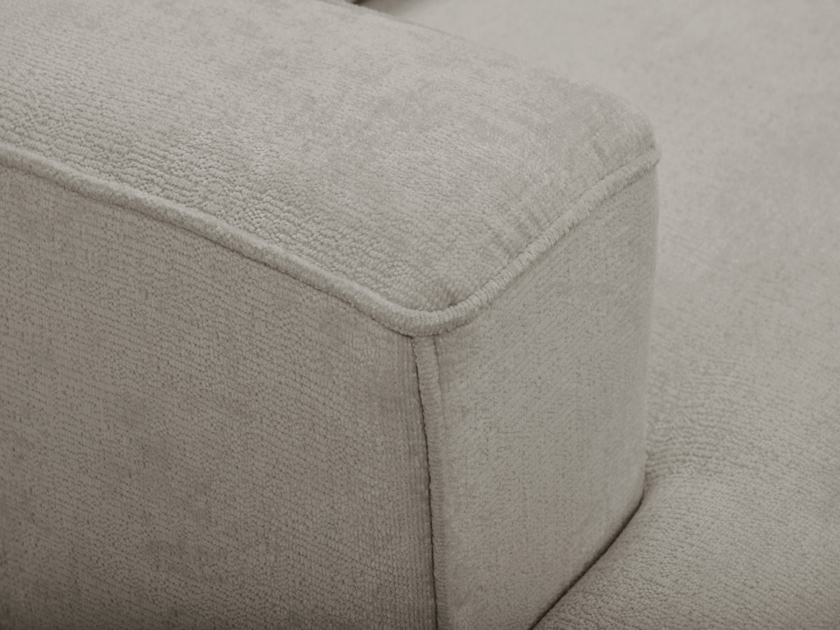 Sofa 3-osobowa z głębokim siedziskiem nierozkładana TWINY gładka tkanina