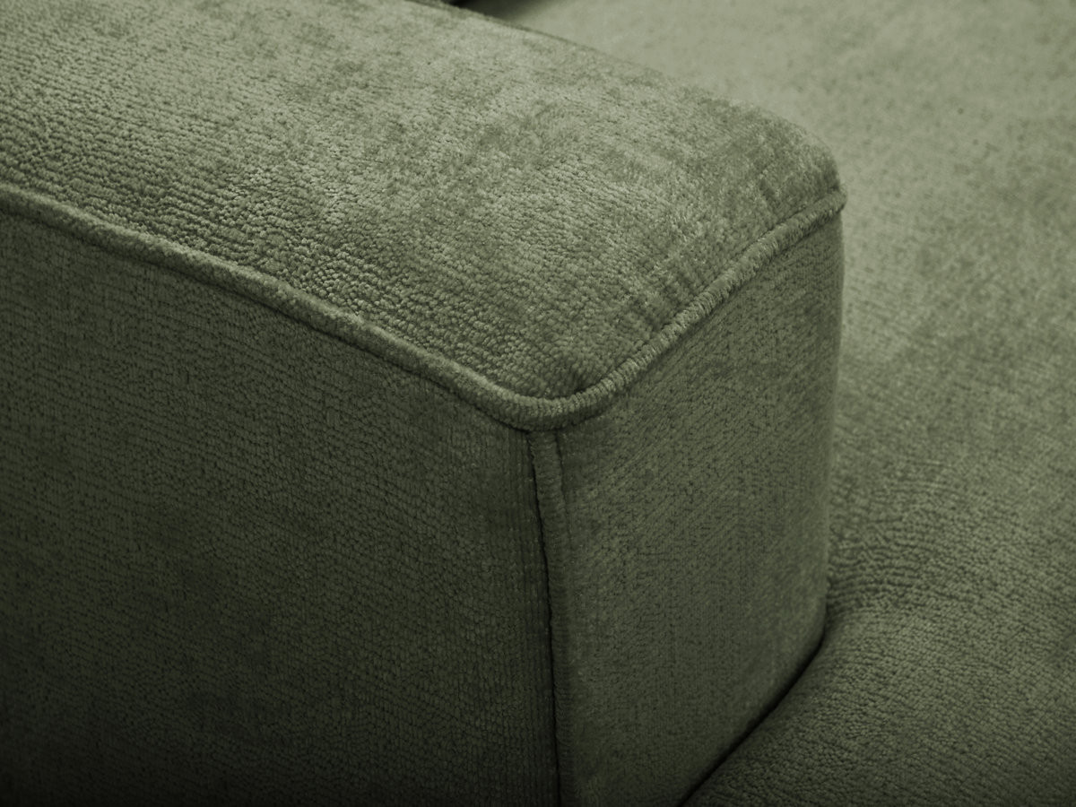 Sofa 3-osobowa z głębokim siedziskiem nierozkładana TWINY gładka tkanina