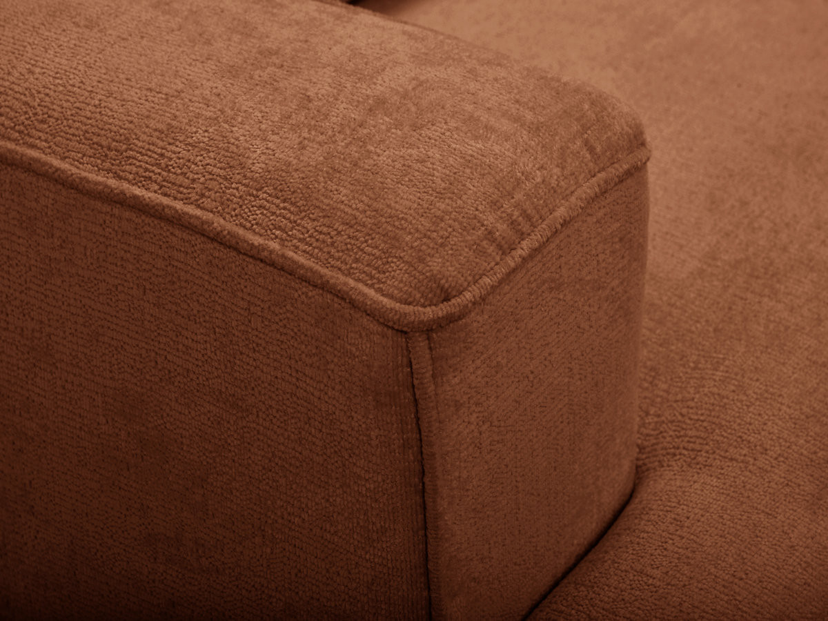 Sofa 3-osobowa z głębokim siedziskiem nierozkładana TWINY gładka tkanina
