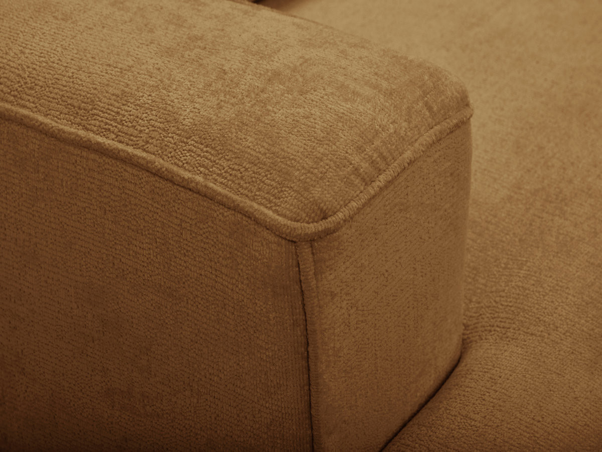 Sofa 3-osobowa z głębokim siedziskiem nierozkładana TWINY gładka tkanina