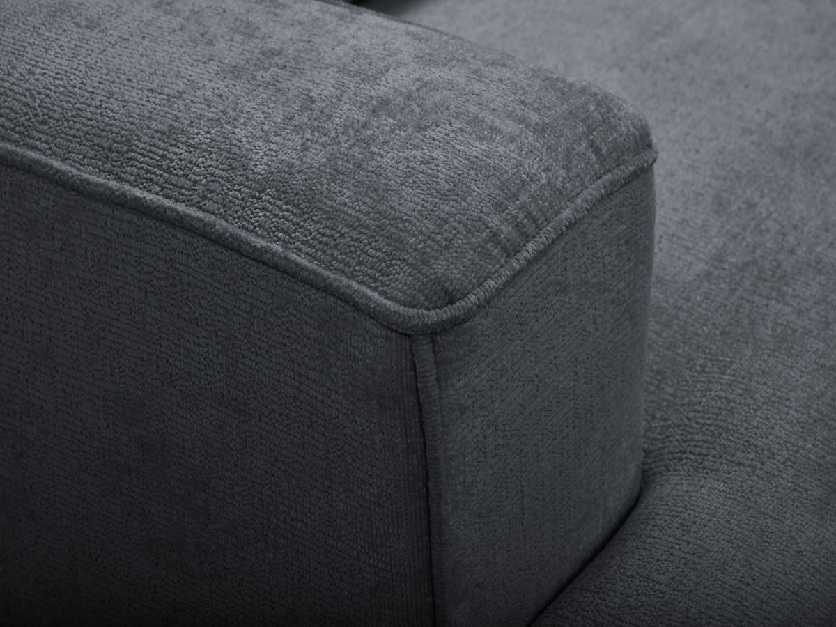 Sofa 3-osobowa z głębokim siedziskiem nierozkładana TWINY gładka tkanina
