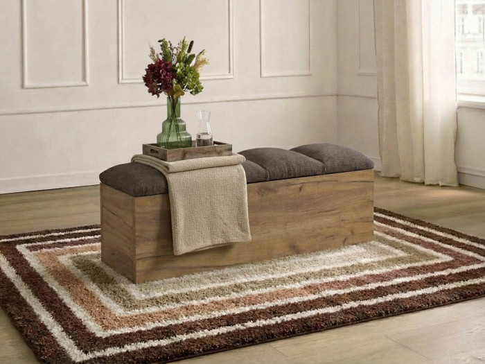 Bout de lit KUMO tissu texturé