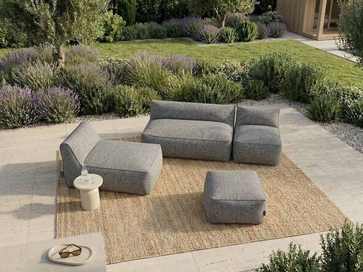 Canapé de jardin modulable RIVIERA gris foncé — vue 5