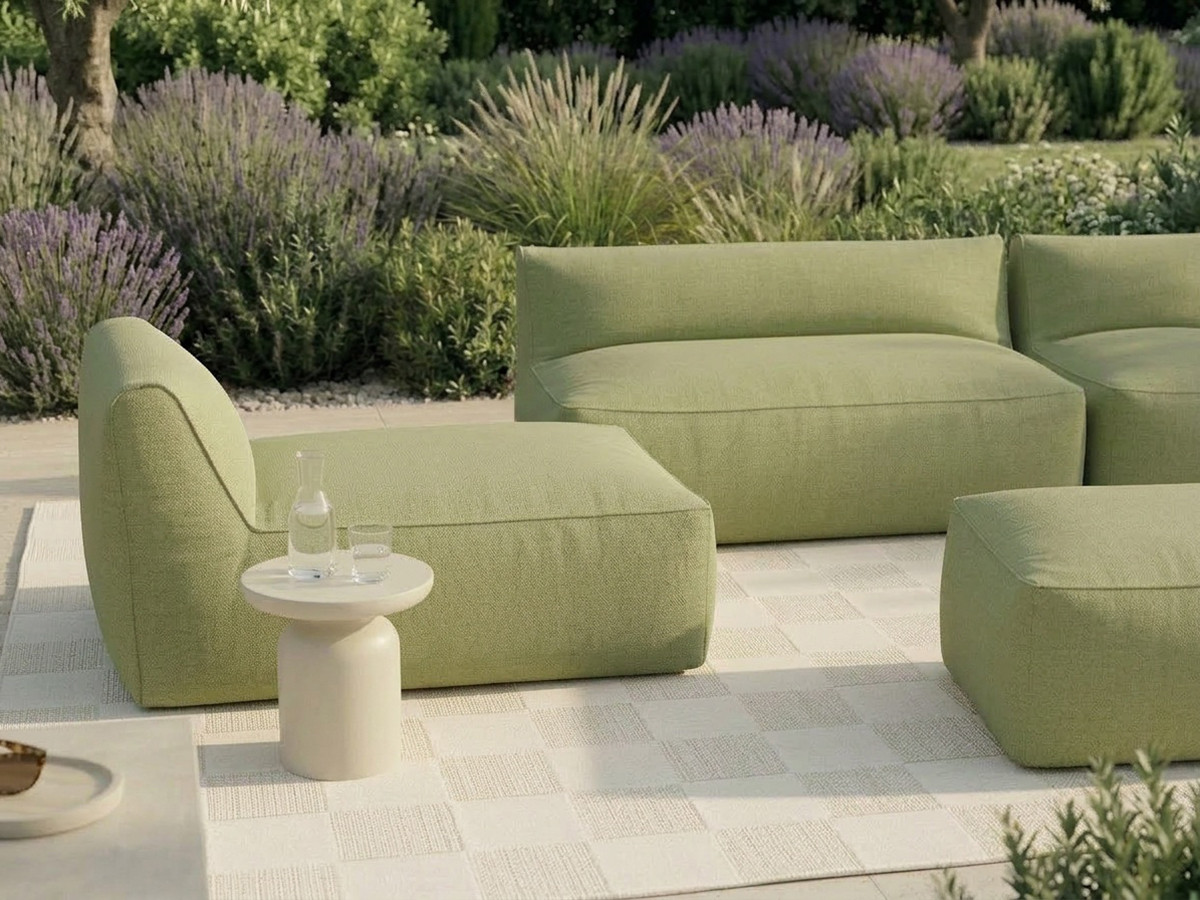 Canapé de jardin modulable RIVIERA vert — vue 6