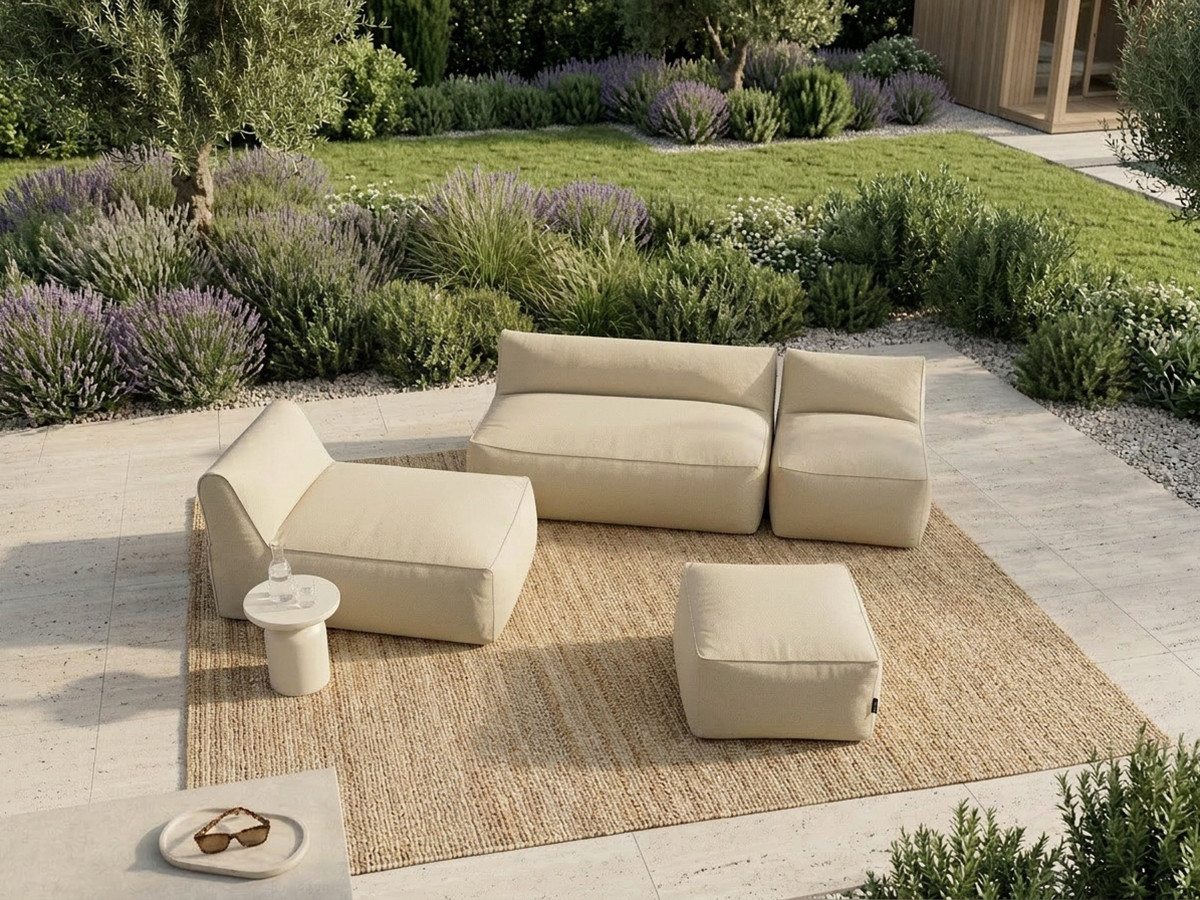 Canapé de jardin modulable RIVIERA beige — vue 5