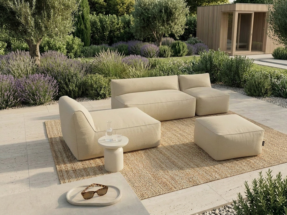 Canapé de jardin modulable RIVIERA beige — vue 4