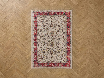 Tapis lavable à poils ras ARANN vintage