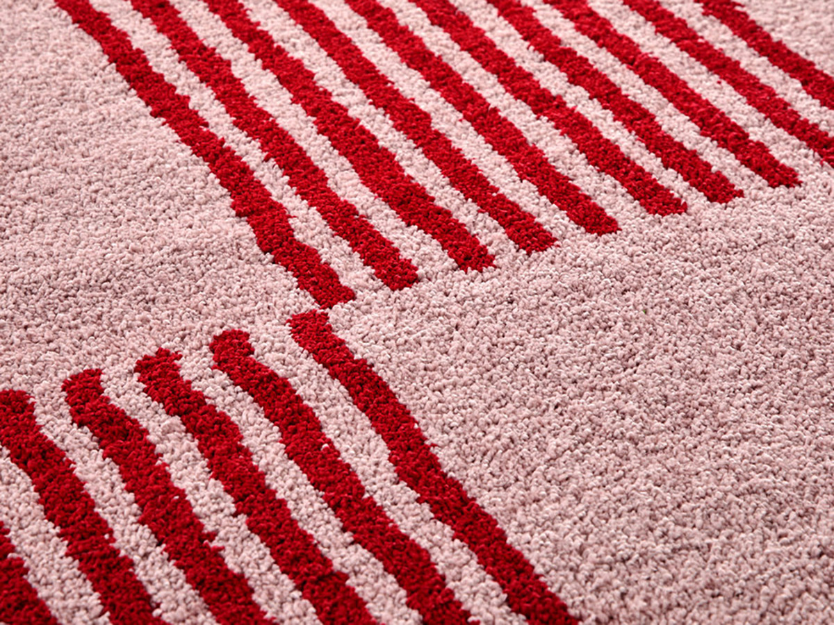 Tapis poils longs MAXIE motif retro