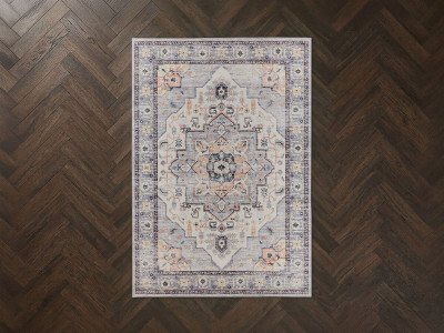 Tapis lavable à poils ras HORIS vintage