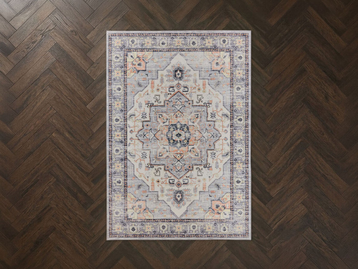 Tapis lavable à poils ras HORIS vintage