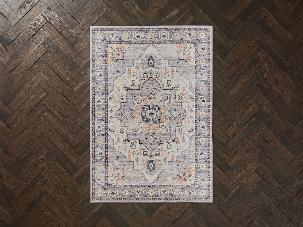 Tapis lavable à poils ras HORIS vintage