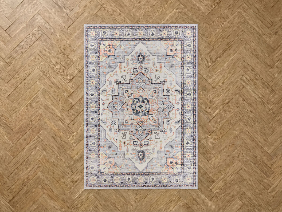 HORIS vintage laagpolig, wasbaar vloerkleed