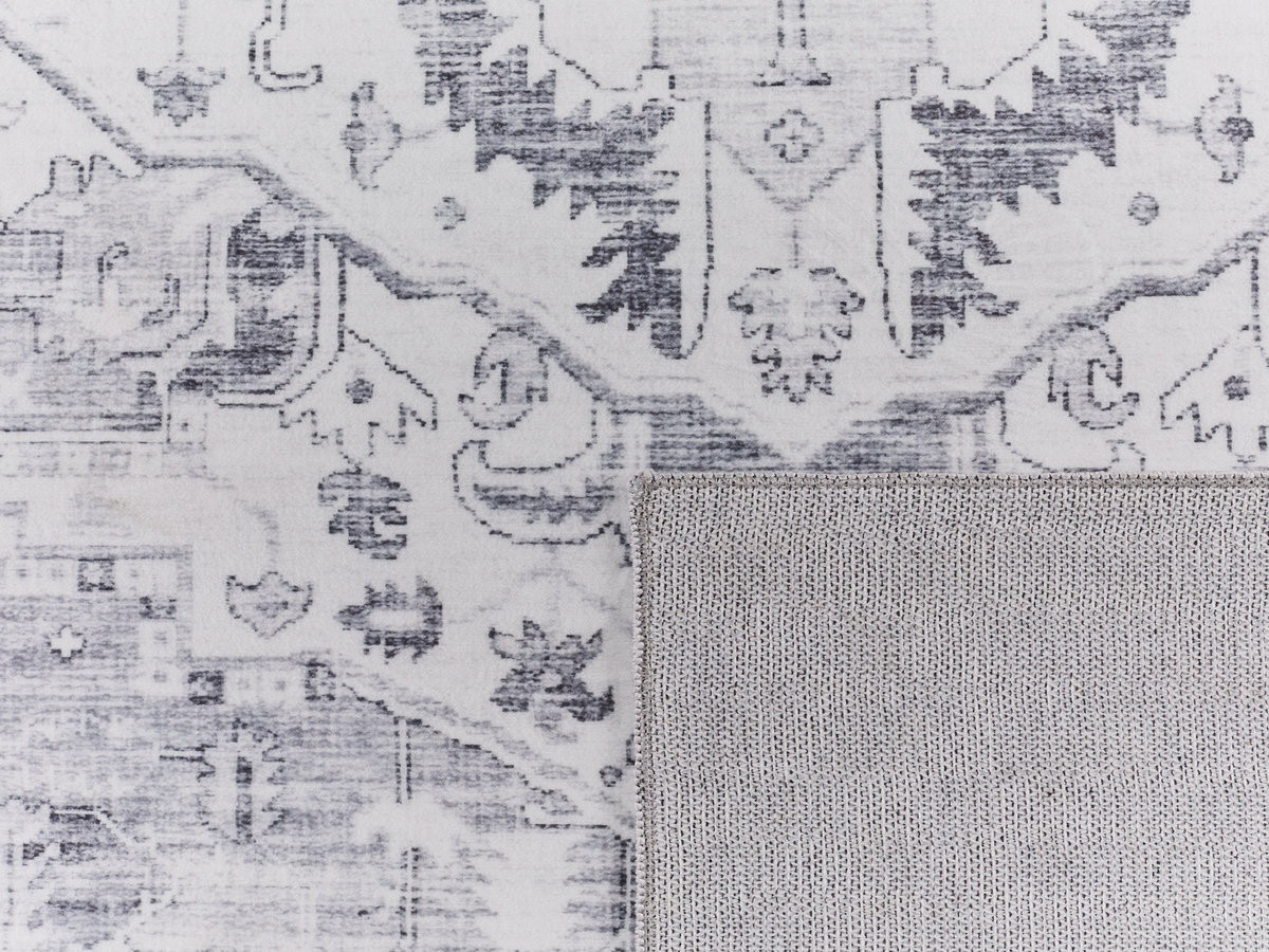 Tapis lavable à poils ras JAHAN vintage