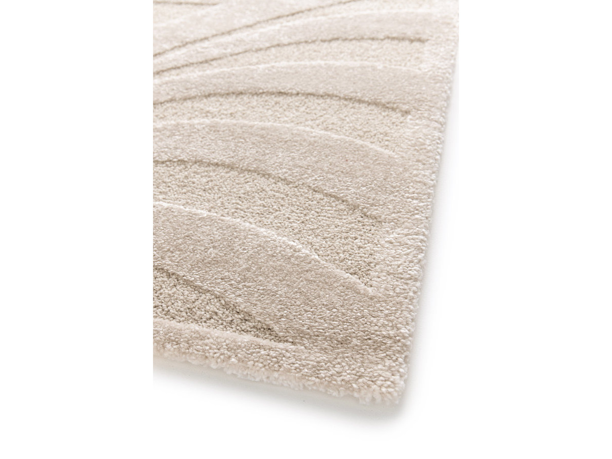 Tapis poils courts AVALON motif abstrait beige — vue 4