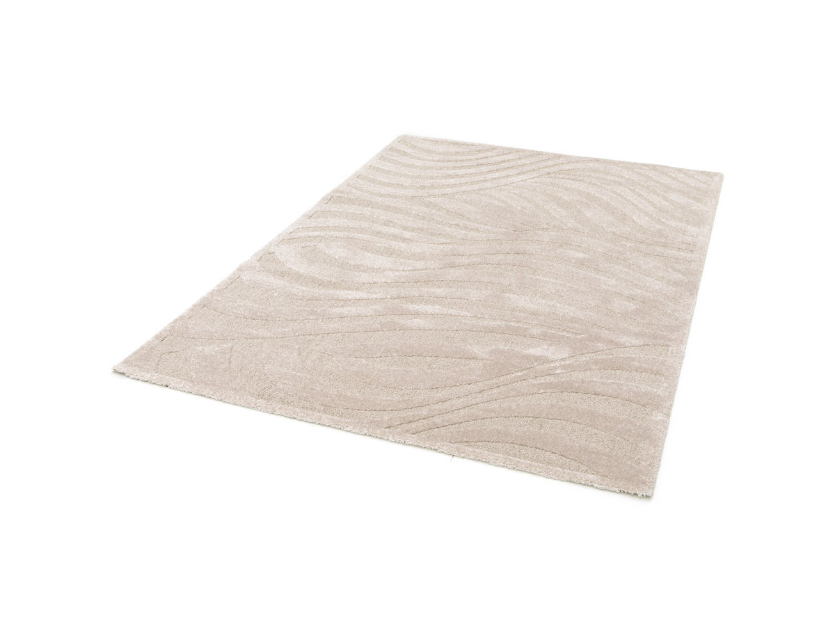 Tapis poils courts AVALON motif abstrait beige — vue 3