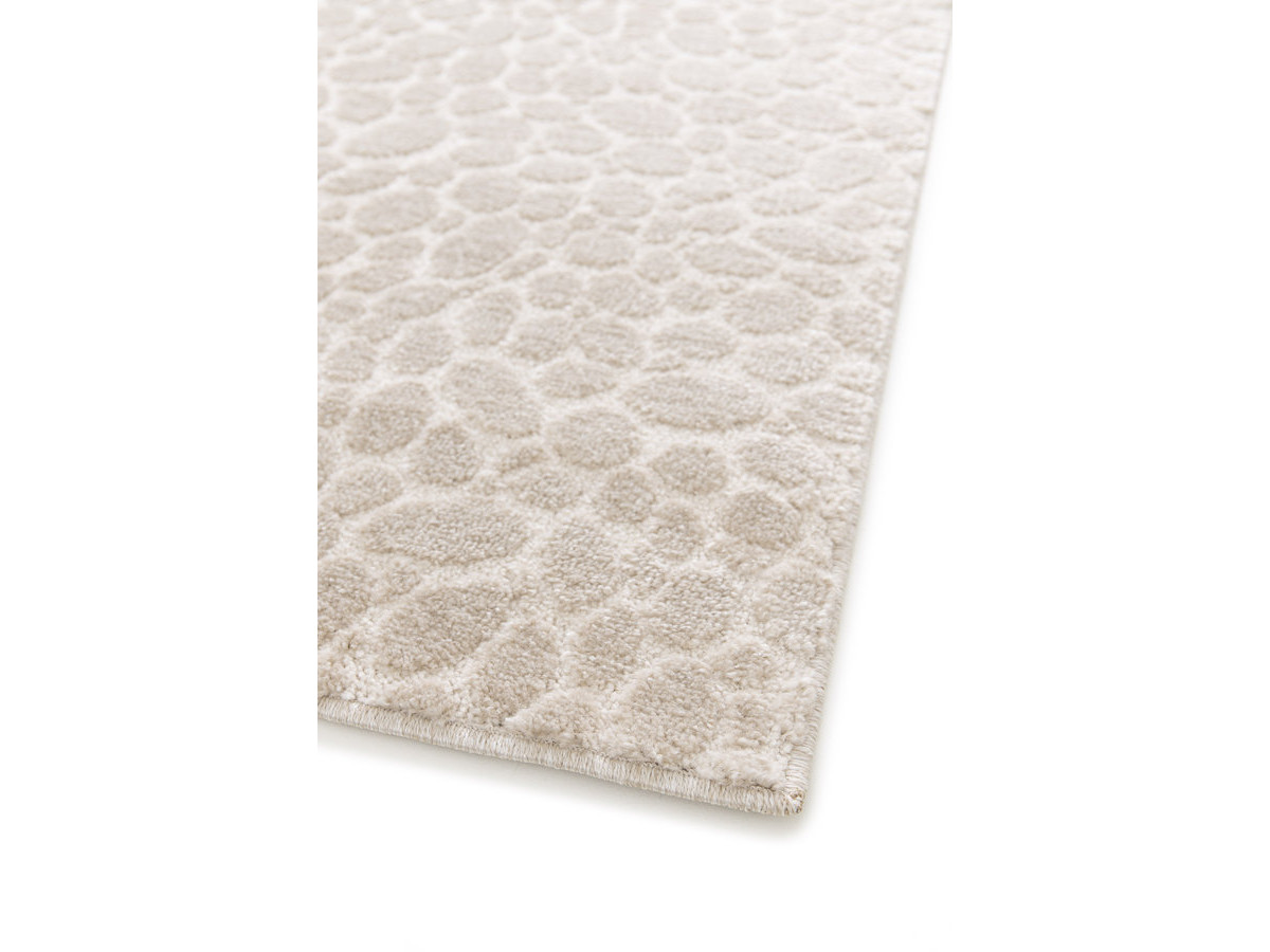 Tapis poils ras GISO motif abstrait beige — vue 5