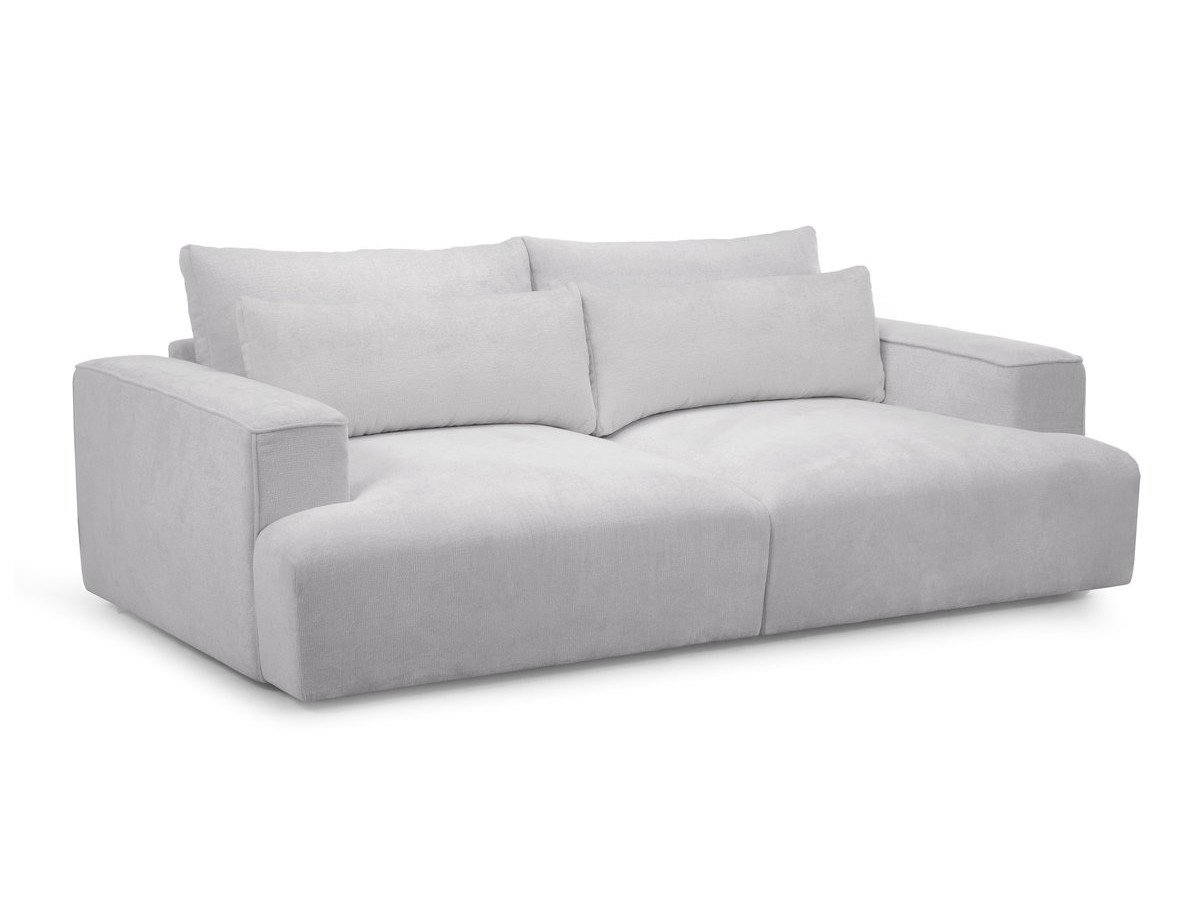 Sofa 3-osobowa z głębokim siedziskiem nierozkładana TWINY gładka tkanina
