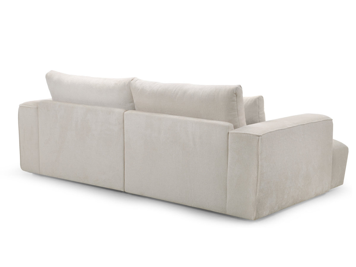 Sofa 3-osobowa z głębokim siedziskiem nierozkładana TWINY gładka tkanina