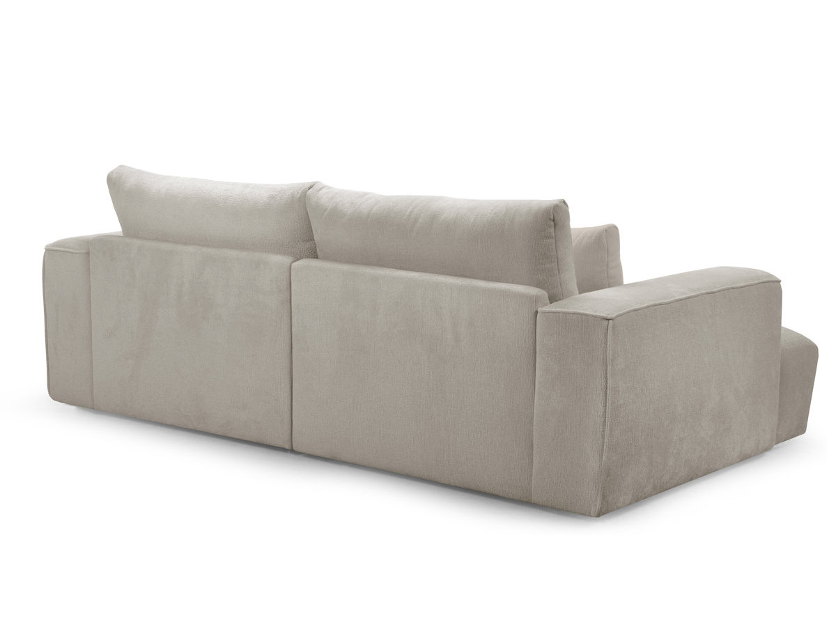 Sofa 3-osobowa z głębokim siedziskiem nierozkładana TWINY gładka tkanina
