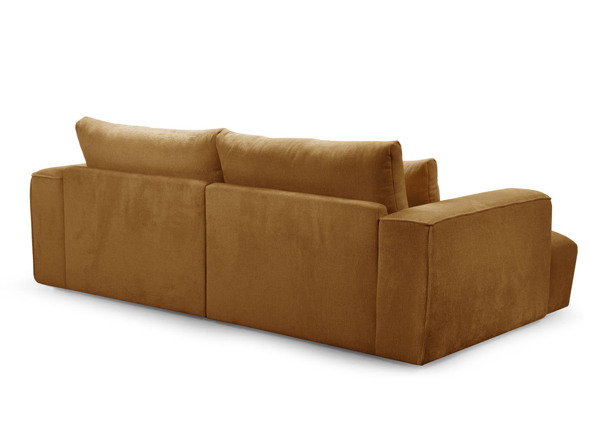 Sofa 3-osobowa z głębokim siedziskiem nierozkładana TWINY gładka tkanina
