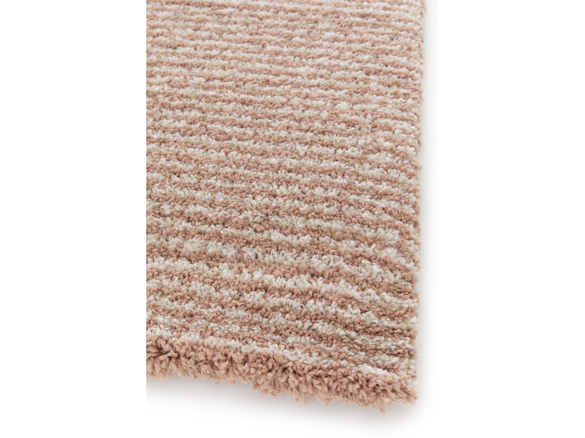 Tapis poils longs SORELLA motif graphique beige — vue 6