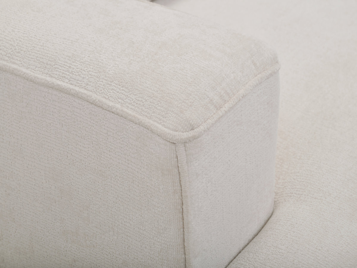 Sofa 3-osobowa z głębokim siedziskiem nierozkładana TWINY gładka tkanina
