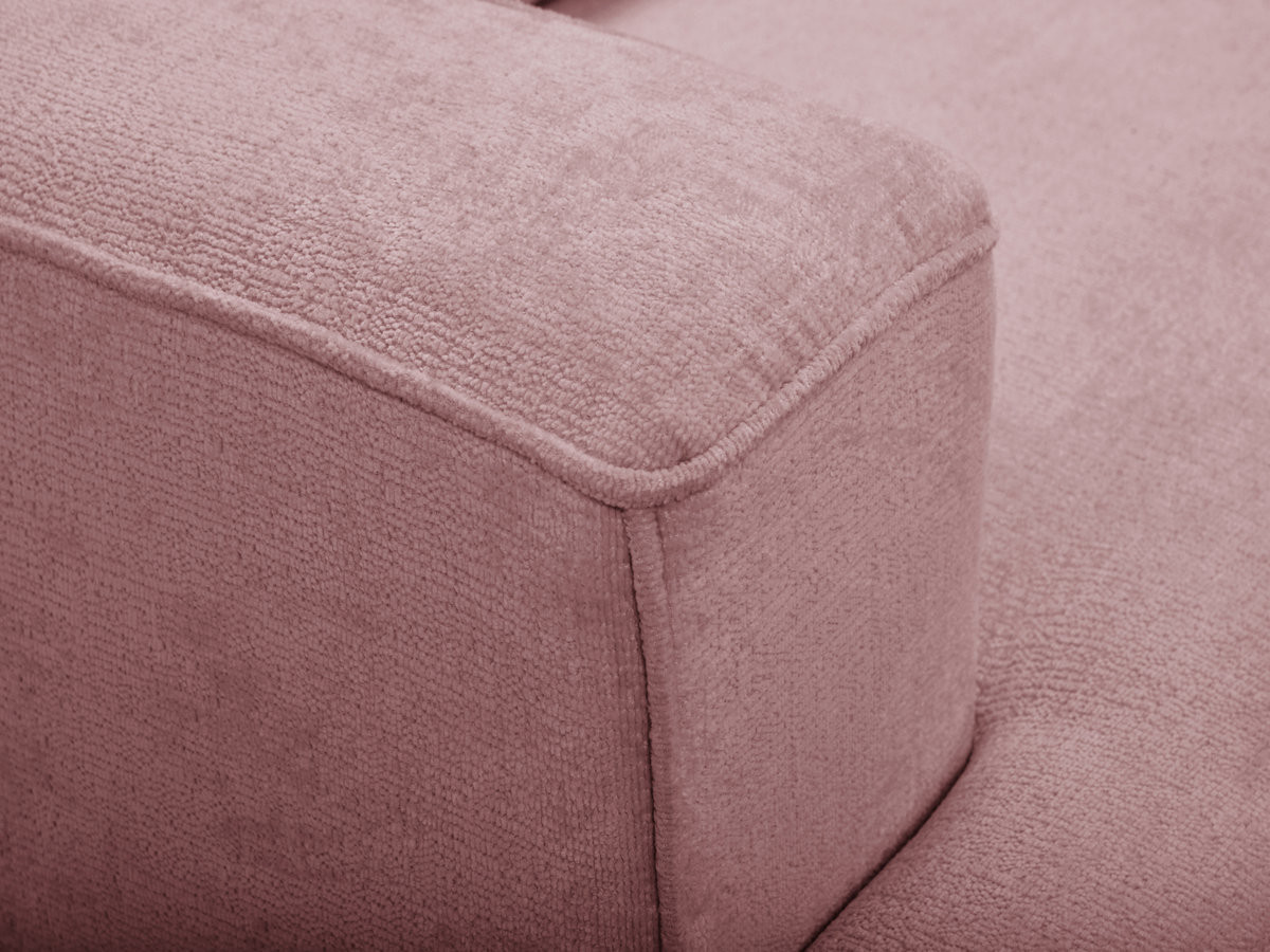 Sofa 3-osobowa z głębokim siedziskiem nierozkładana TWINY gładka tkanina