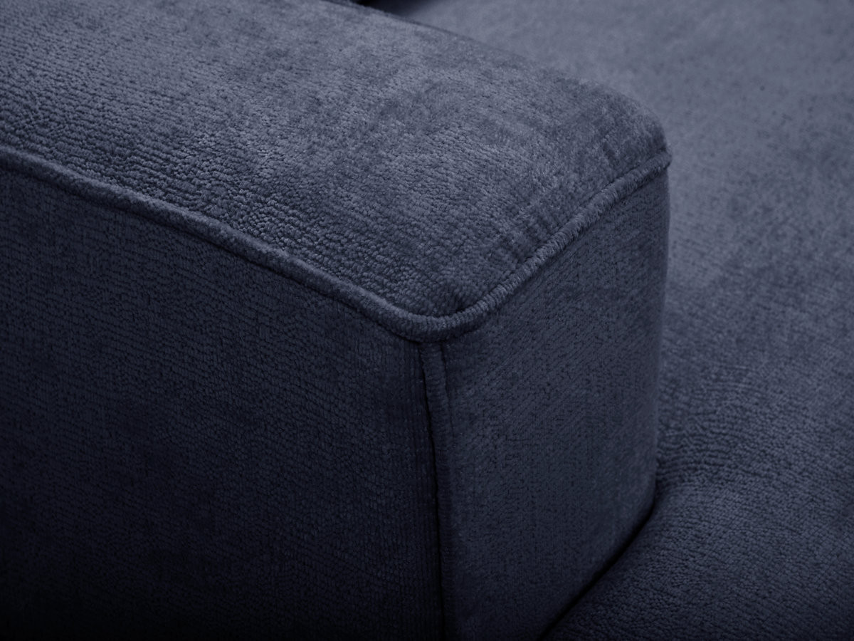 Sofa 3-osobowa z głębokim siedziskiem nierozkładana TWINY gładka tkanina
