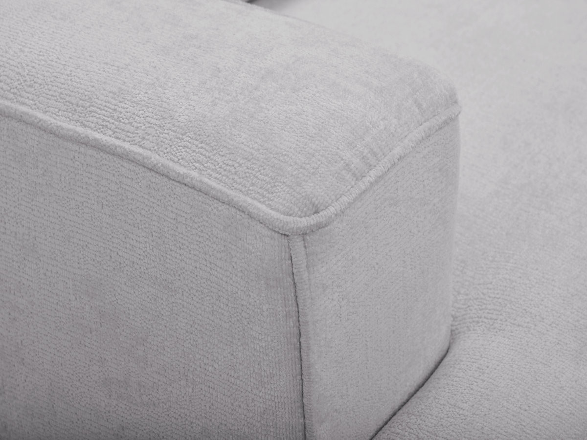 Sofa 3-osobowa z głębokim siedziskiem nierozkładana TWINY gładka tkanina