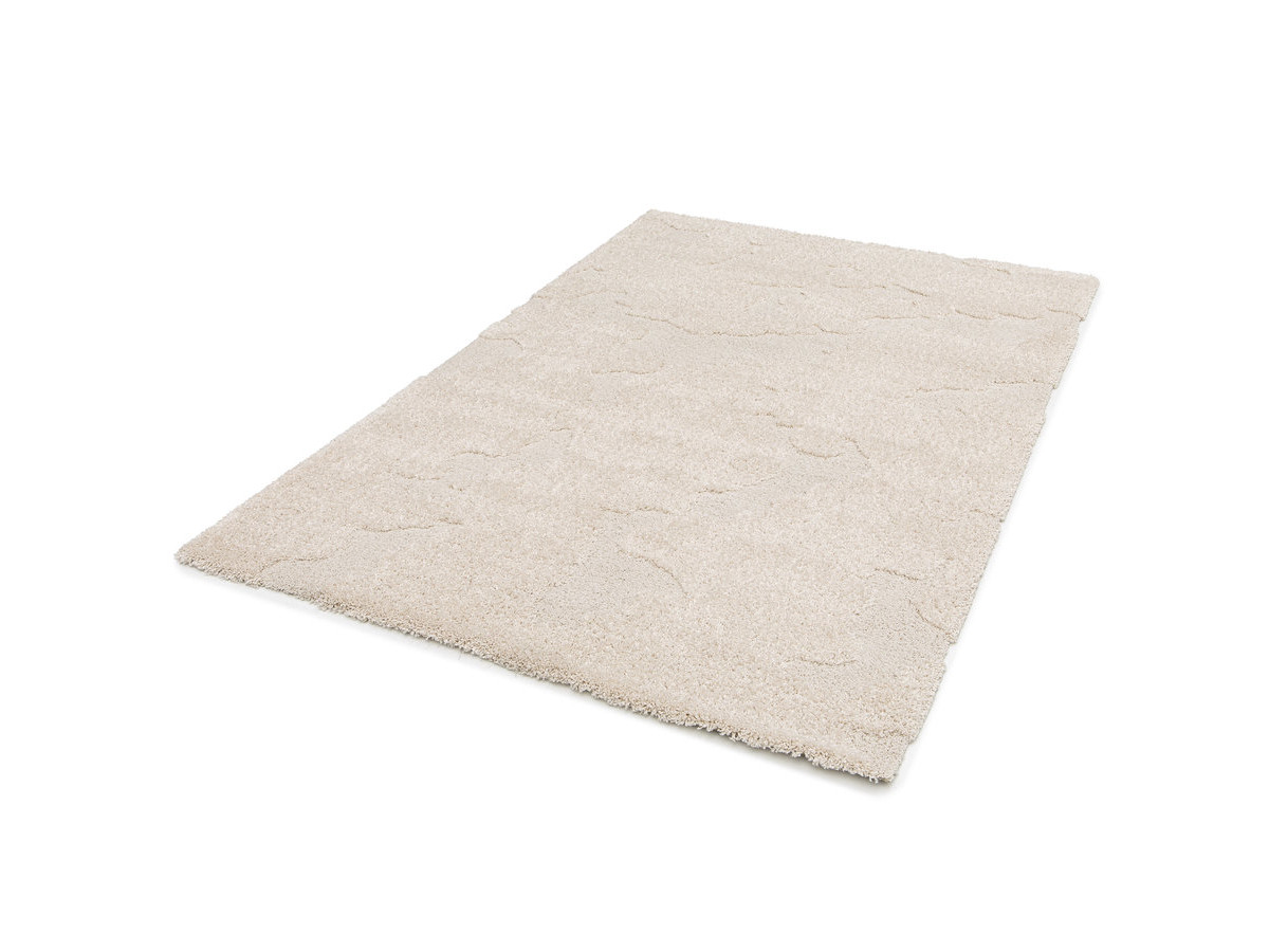 Tapis poils longs EMBREN motif abstrait beige — vue 3