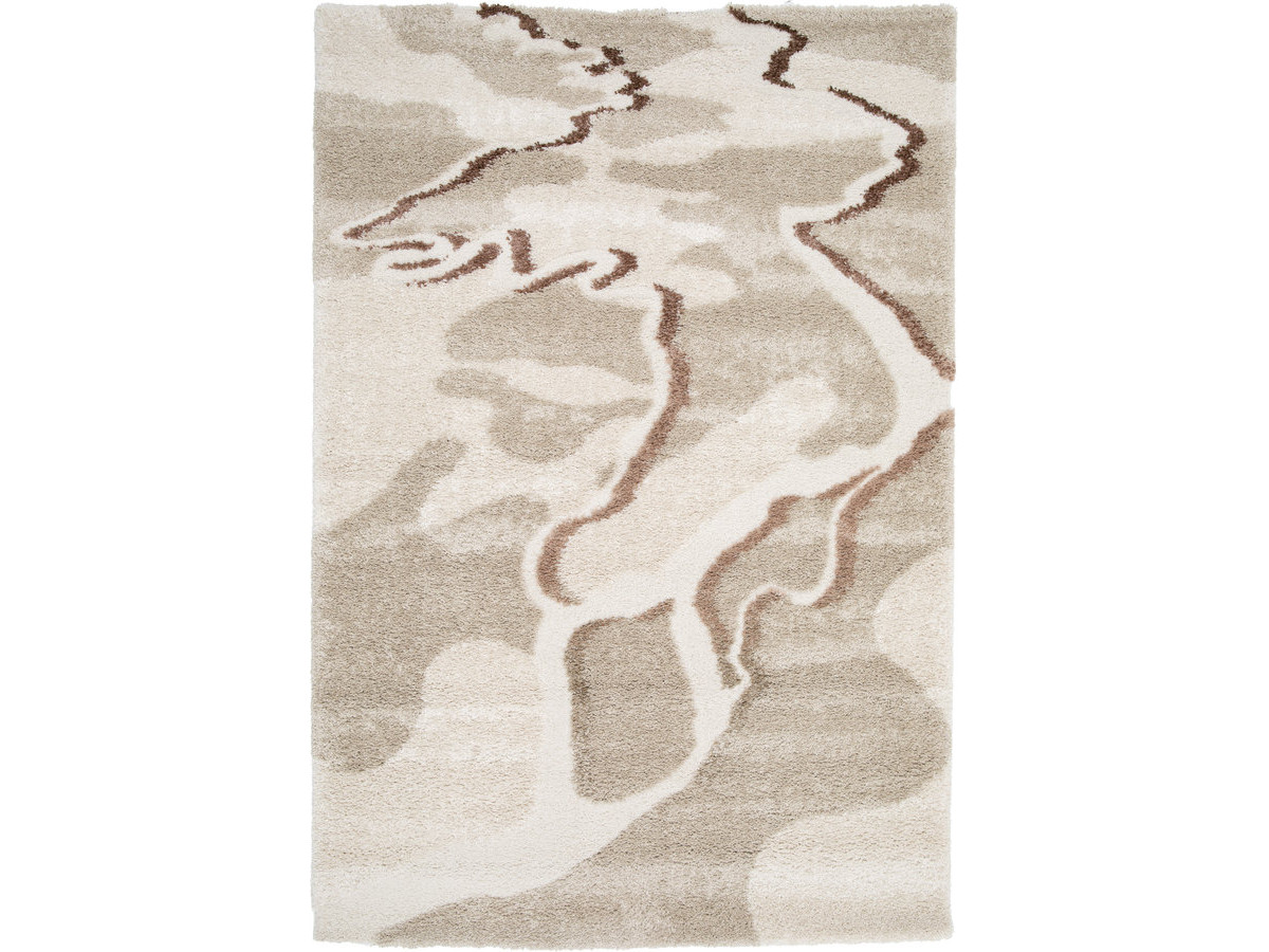 Tapis poils longs ELVIA motif abstrait