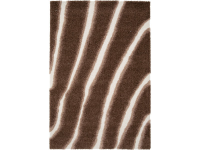 Tapis poils longs TIRASU motif abstrait