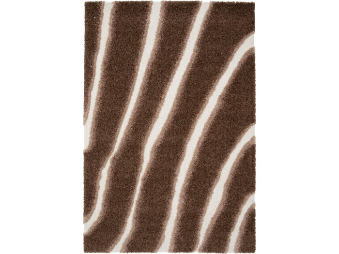 Tapis poils longs TIRASU motif abstrait