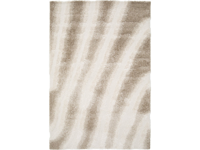 Tapis poils longs TIRASU motif abstrait