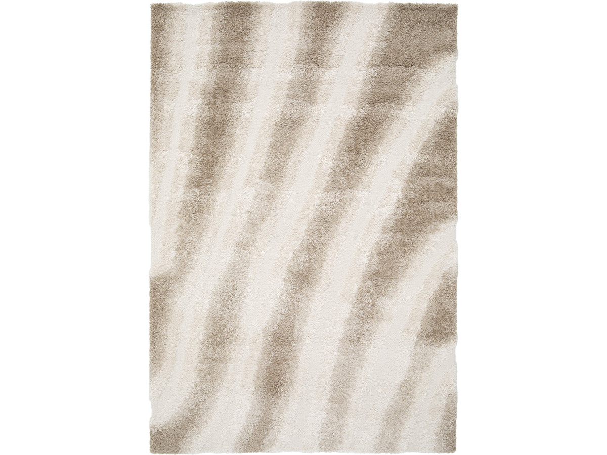 Tapis poils longs TIRASU motif abstrait