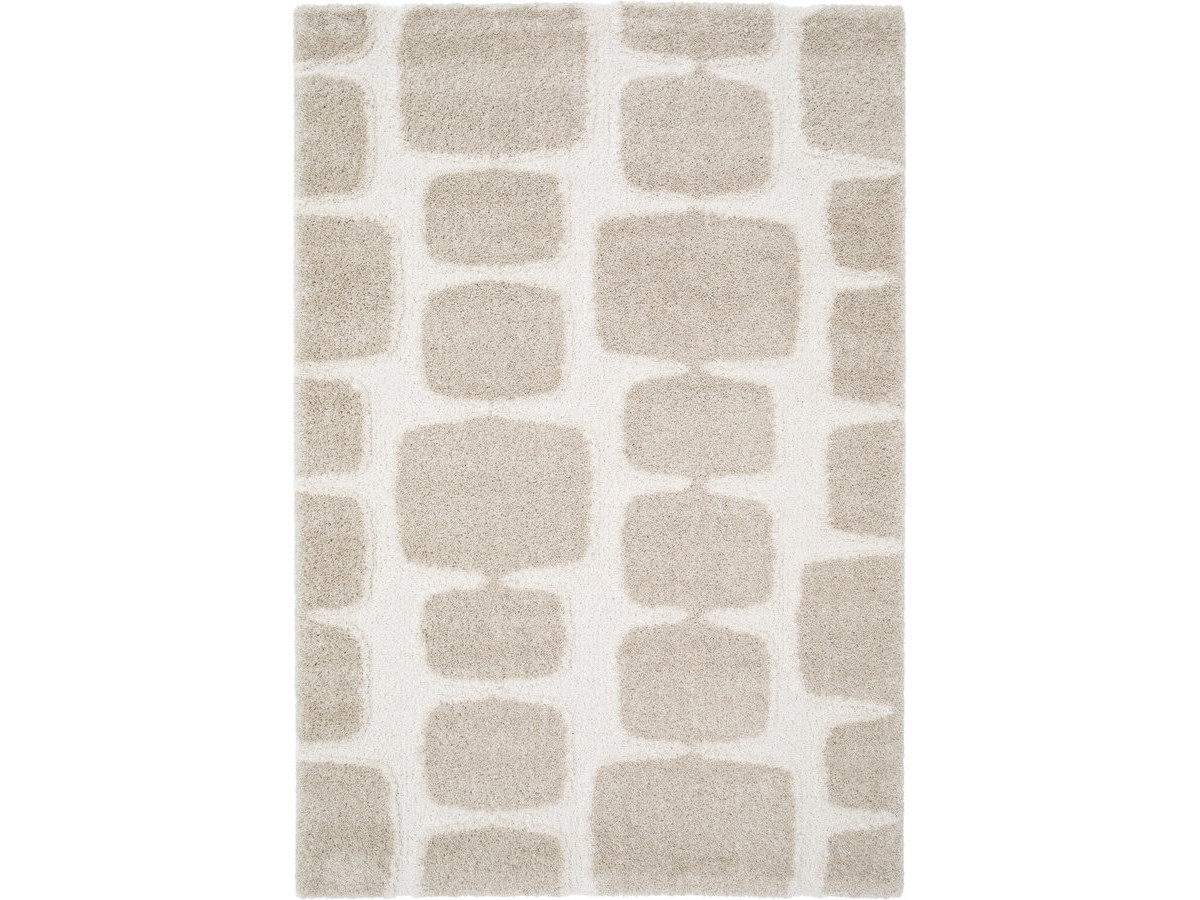 Tapis poils longs CHINO motif abstrait