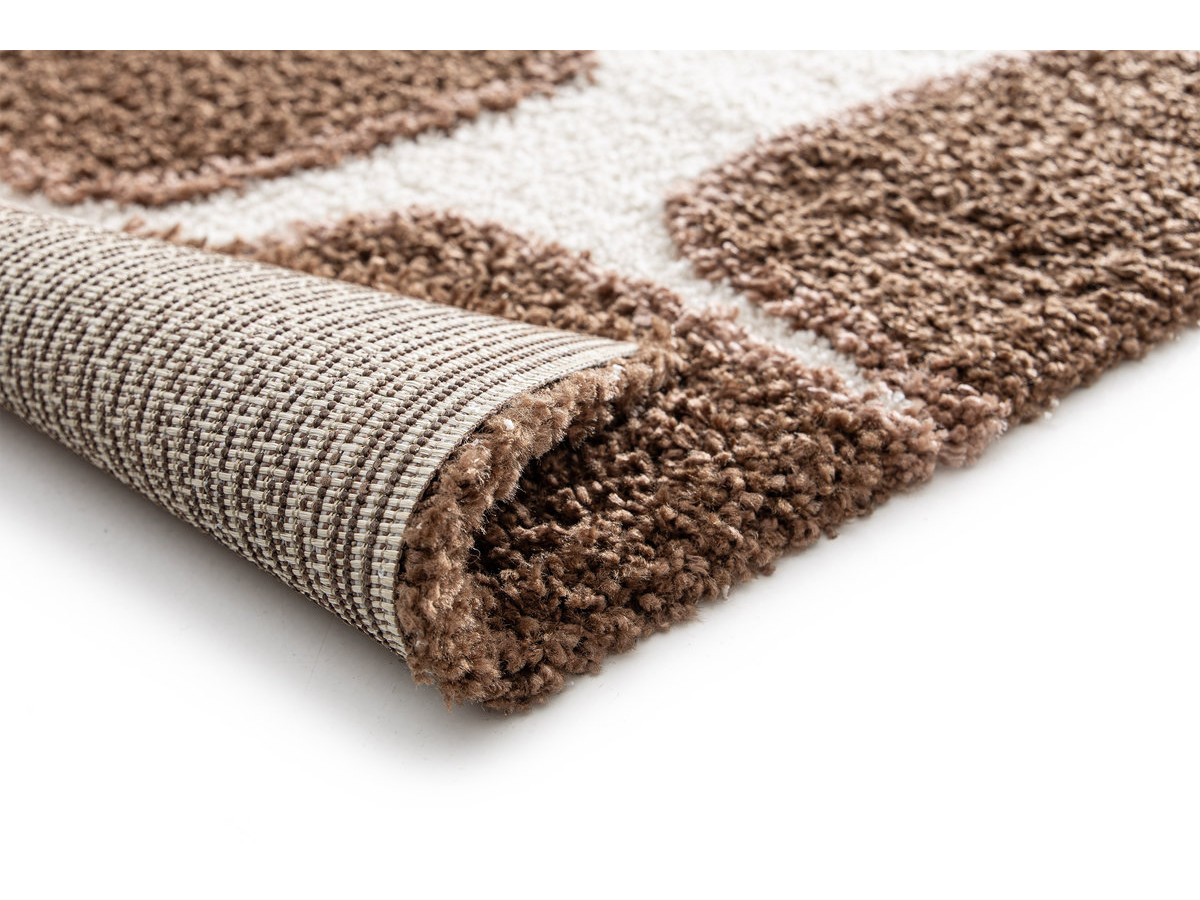 Tapis poils longs CHINO motif abstrait