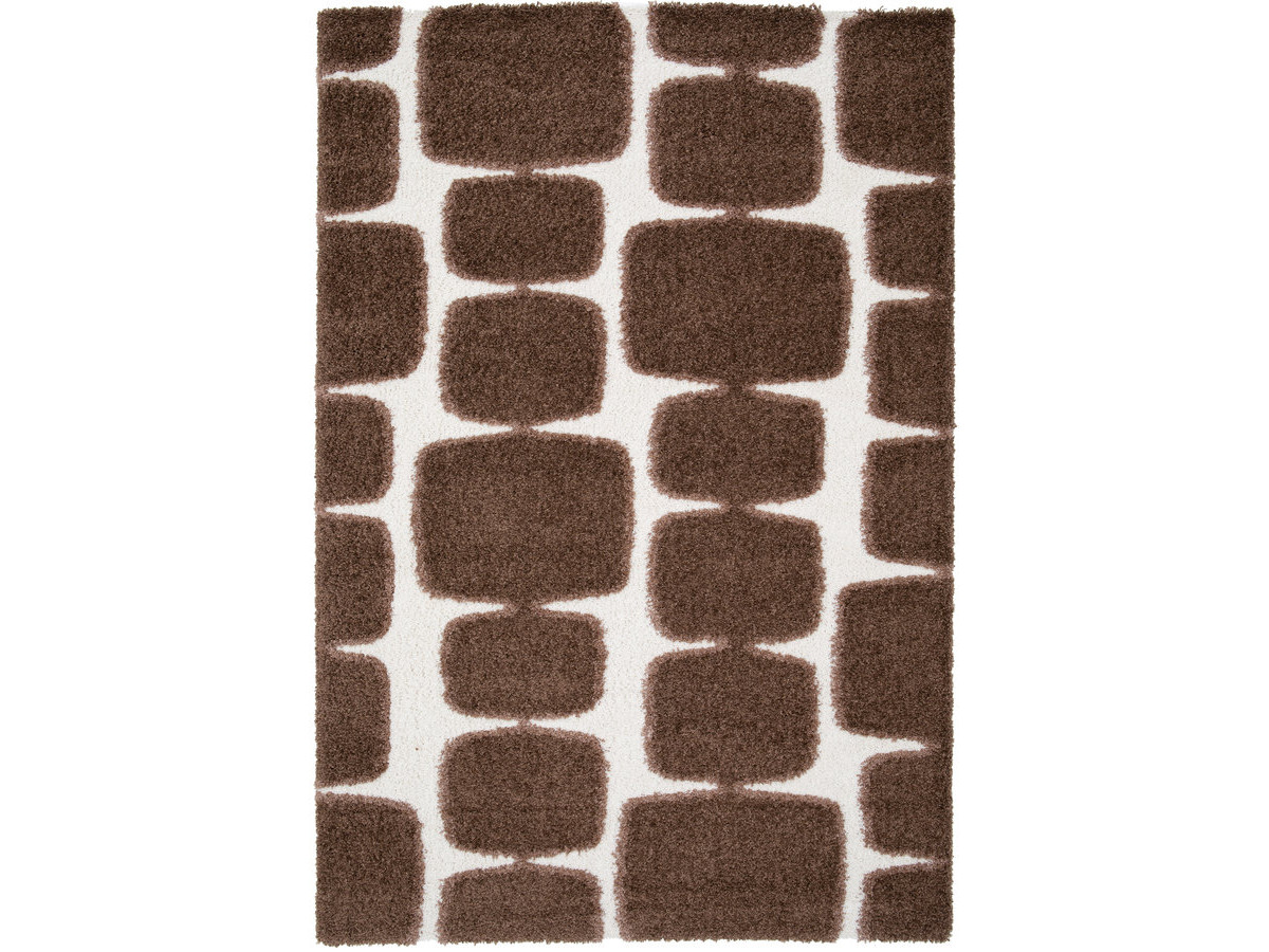 Tapis poils longs CHINO motif abstrait