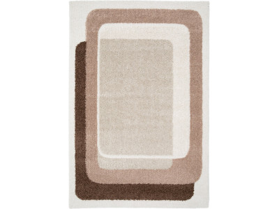 Tapis poils longs KARE motif graphique