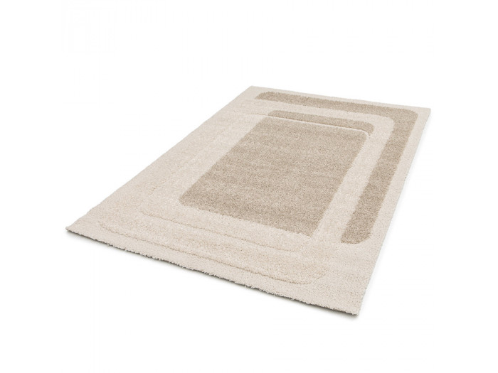 Tapis poils longs KARE motif graphique