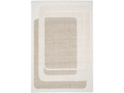 Tapis poils longs KARE motif graphique