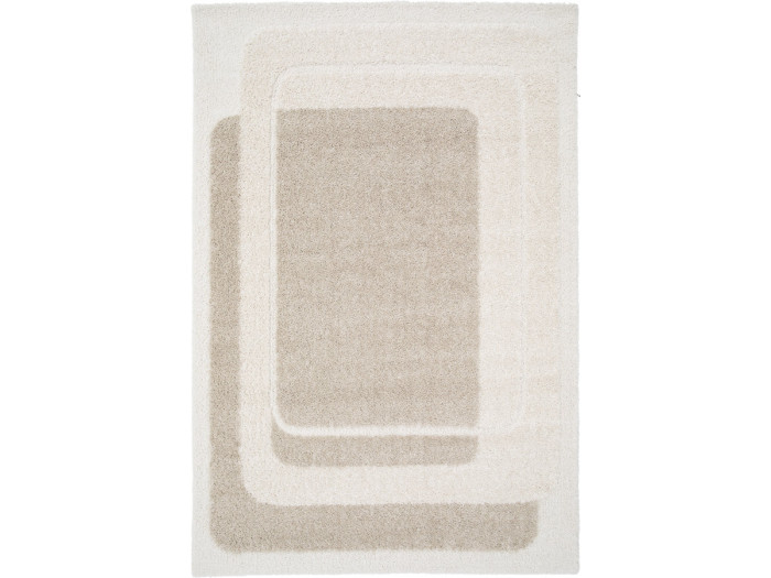 Tapis poils longs KARE motif graphique